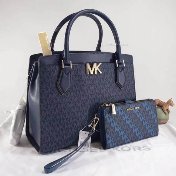 NWT Michael Kors Mott Large & Wallet Set - Picture 1 of 11